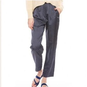 Raquel Allegra Satin Polka Dot Pants